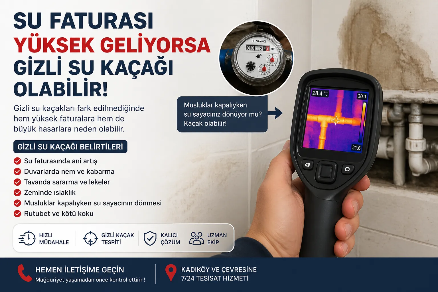 Su Faturası Yüksek Geliyorsa Gizli Su Kaçağı Olabilir